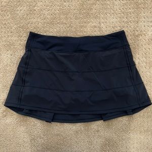 Black Lulu Lemon Pace Revival Skirt Size 12